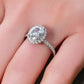 2 Carat Moissanite 18k Platinum-Plated Ring