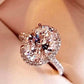 2 Carat Moissanite 18k Platinum-Plated Ring