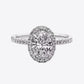 2 Carat Moissanite 18k Platinum-Plated Ring