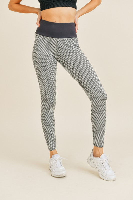 Kimberly C Textured Butt Lifting Active Leggings