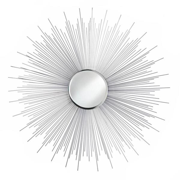 Accent Plus 33-inch Silver Sunburst Wall Mirror