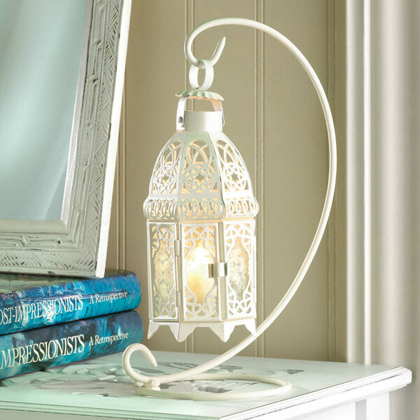 Accent Plus Lacy Cutout Hanging Candle Lantern